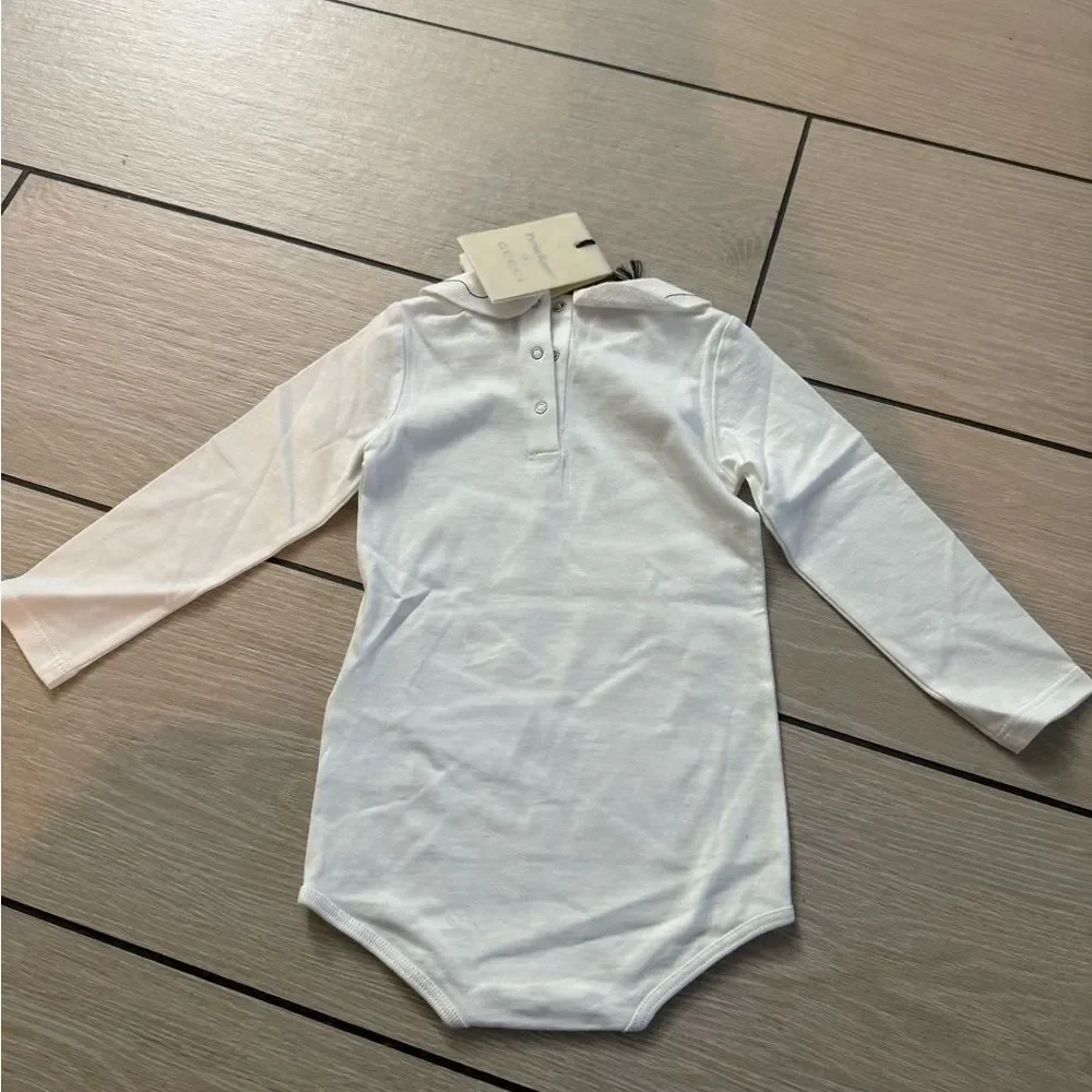 Gucci x Peter Rabbit Baby Bodysuit • 6–9M • White • NWT w/ Box